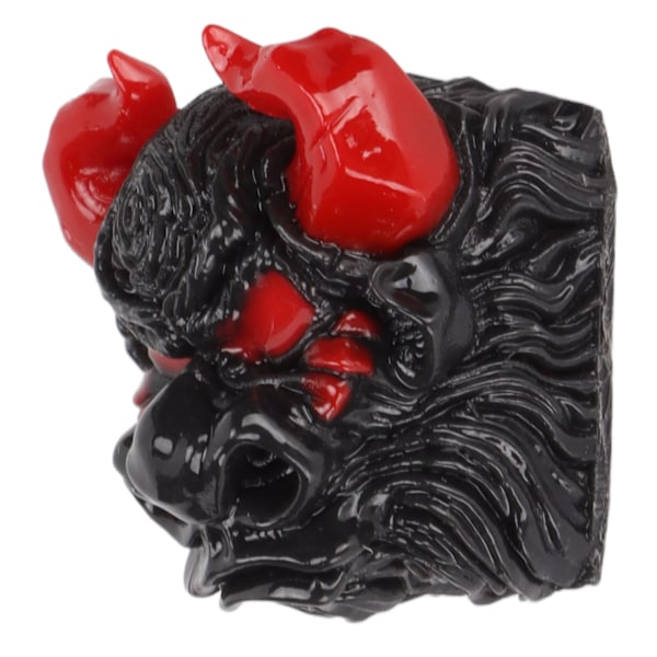 Handgraverad Harts Keycap Oxhuvud Harts Keycap Form Värmebeständig Artisan Keycap för Universal Mekaniskt Tangentbord Typ B
