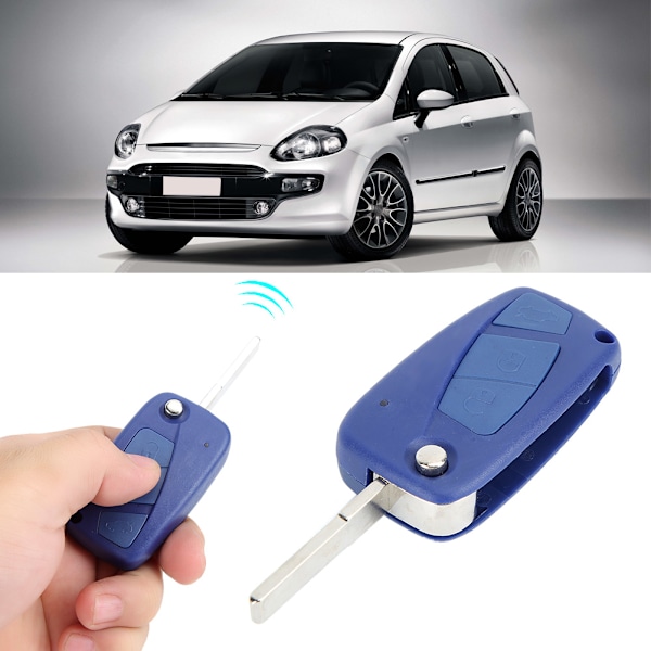 3-knapps ID46/7946 Chip Bil Smart Fjärrkontroll Nyckelbricka Passar för FIAT Stilo
