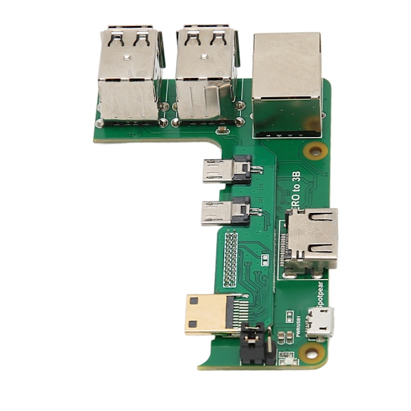 Utbyggnadskort för Raspberry Pi 2W till 3B med 3 USB2.0 RJ45 Nätverksport Adapterskort för Allmän Dator