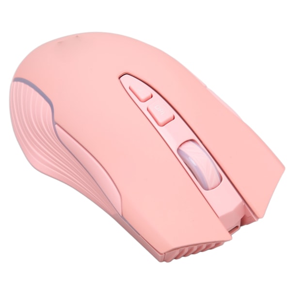 Trådløs Mus 2.4G Genopladelig USB RGB Professionel Optisk Sensor Gaming Mekanisk Mus Pink