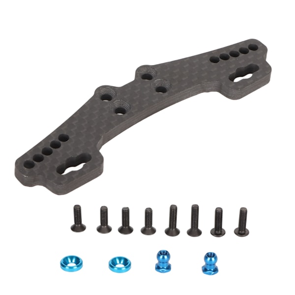 Kolfiber RC bil bakre stötdämparfäste för TAMIYA 1/10 XV01 - Svart