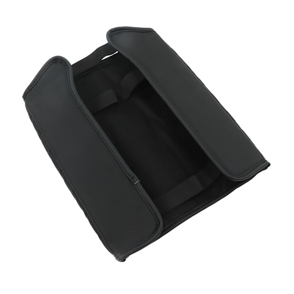 Ford 2015-2020 svart syntetiskt läder Bil Center Console Lock Armstöd Säte Box Cover Byte