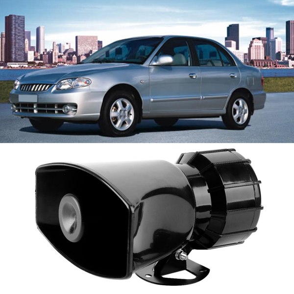 Bil Lastbil Bus 12V Firkantet Port 7 Tone Alarm ABS Horn