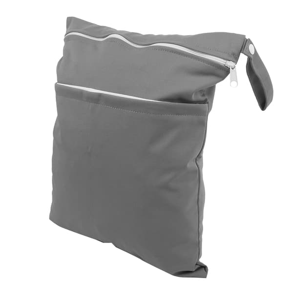 Vanntett Bleiepose Organizer Lommer Oppbevaringspose for Bleier Mummy Storage Grå