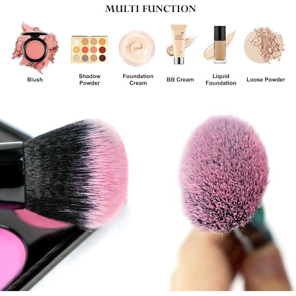【DT】Makeupbørster, Makeupsæt 15 dele, Makeupbørstesæt Sort til Makeup