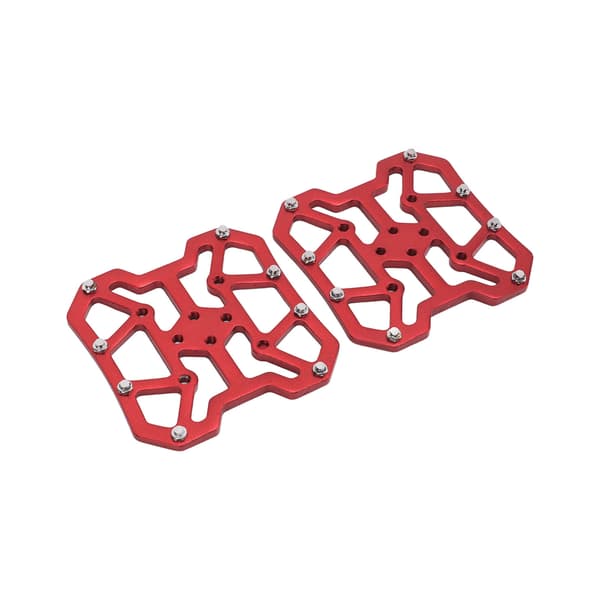 1 Par Cykel Clipless Pedal Platform Adapter Selvlukkende Aluminiumlegering til SPD Mountain Bike System Rød