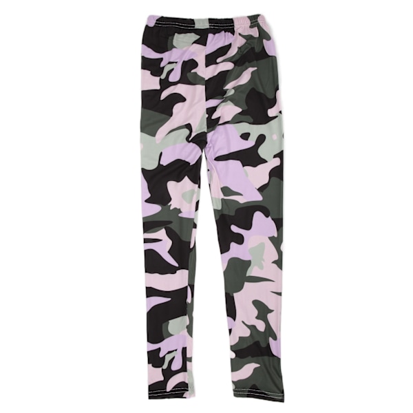 Flickor Camouflage Leggings Bekväma Andas Lätt att Tvätta Tryckta BarnleggingsRosa 130cm