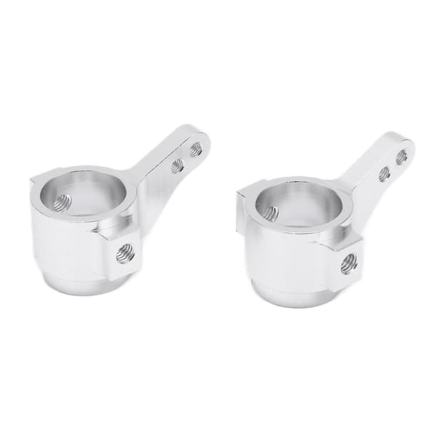 2 stk Styrekobber Aluminiumlegering RC Bil Reservedeler Tilbehør for TAMIYA CC01 Sølv