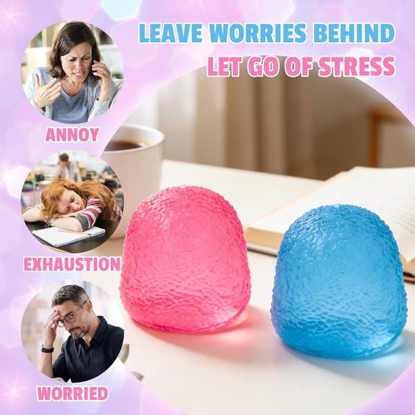 2 Gumdrop Squishy Fidget Legetøj, Gumdrop Sensoriske Stressbolde til Børn og Voksne[SZ]