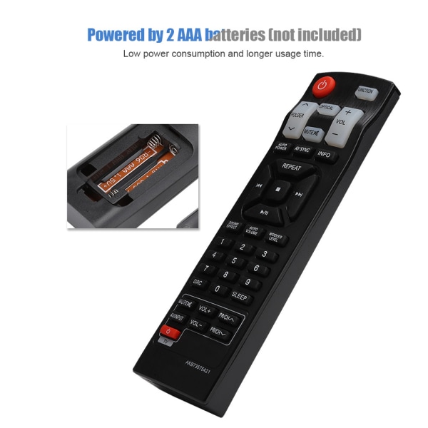 LG Lydplanke Fjernkontroll for NB3530A og NB4530A