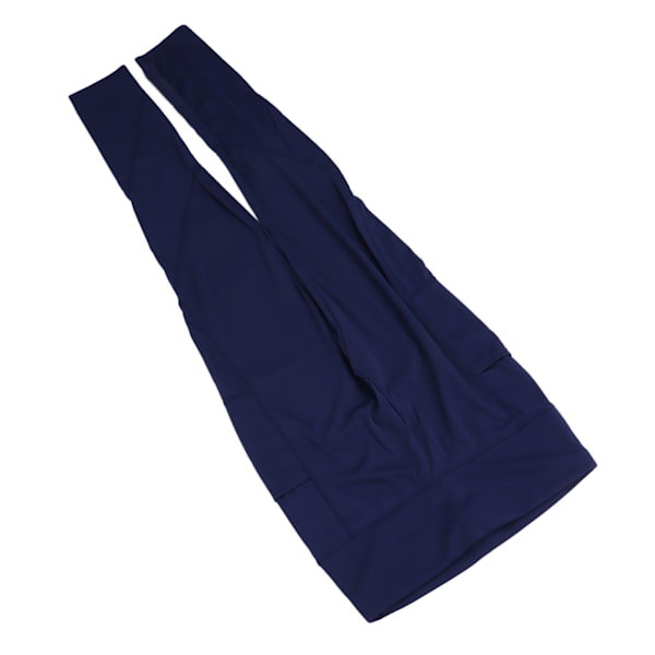 Marineblå højtaljede rumpe-løftende Leggings til kvinder - størrelse L, perfekt til træning og løb