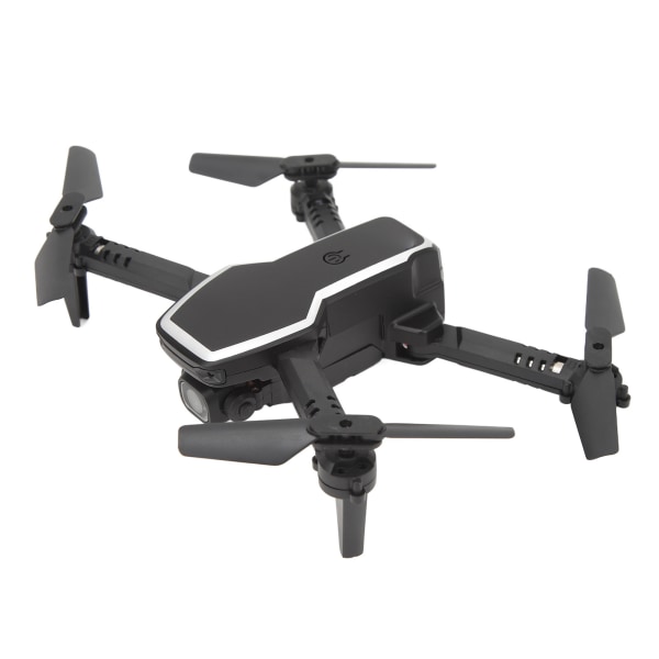 4K HD:n kokoontaittuva RC-drone kahdella kameralla - Kaukosäätimellä varustettu nelikopteri ilmakuvaukseen, täydellinen 14-vuotiaille ja sitä vanhemmille lapsille (musta)