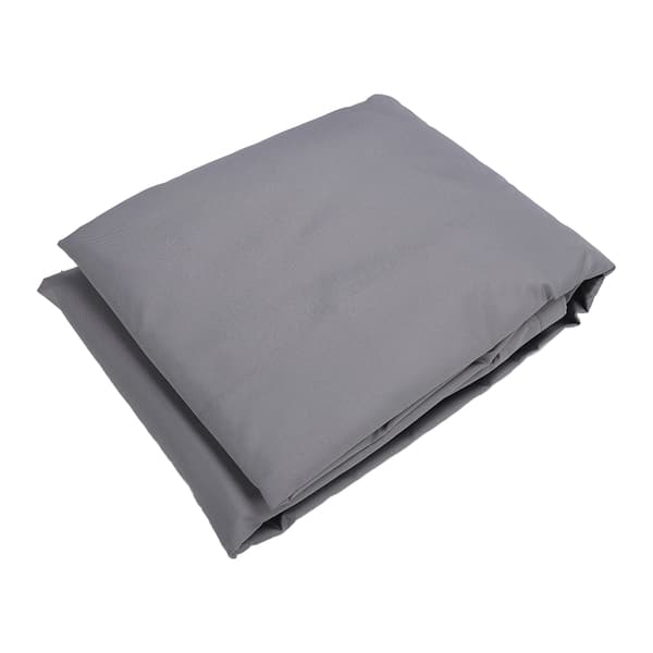 Triangle Sun Shade Sail UV Blocking Waterproof Stainless Steel D-Ring Canopy for Patio Grey Yard 5 X 5m