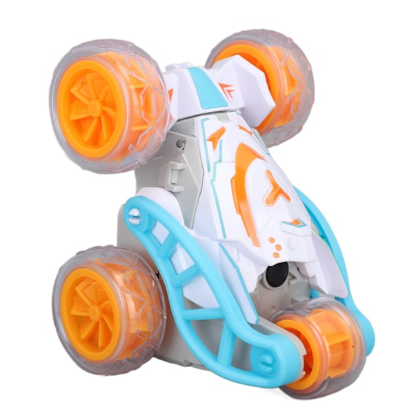 Multifunktionell stuntbilleksak - Fjärrkontroll, Spray, Musik, Belysning - Barnpresent (orange)