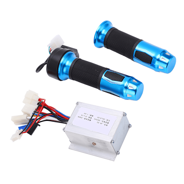 24V 250W sähköpyörän ohjauspaketti Blue Crystal Twist Throttle -kaasukahva