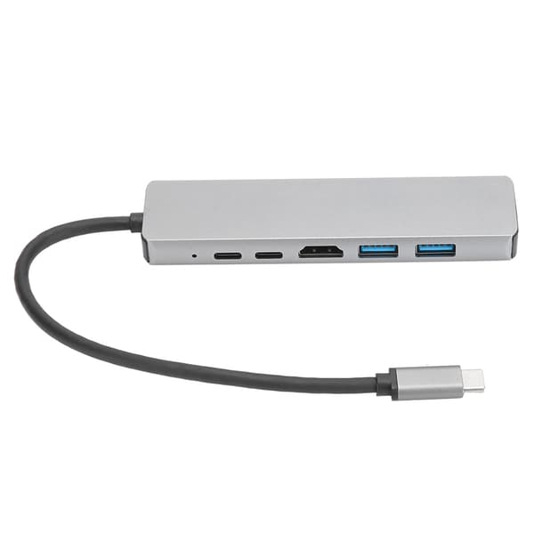 6-i-1 Dokkingstasjon Type-C til High Definition Multimedia Interface /87WPd RJ45 USB3.1 4K Dokkingstasjon Adapter