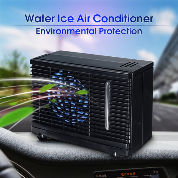 Bærbar 24V mini bil klimaanlæg - effektiv køling og vandfordampning luftblæser til bil, lastbil og hjem