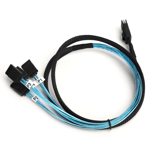 Mini SAS 36 pins hann SFF-8087 til 4 SATA 7 pins hunkabel Mini SAS verts intern kabel