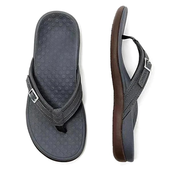 Ortopediska dam sommarsandaler med halkfri sula - Strand Flip Flops41 Svart