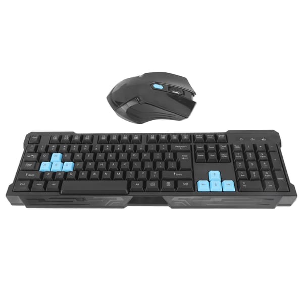 Trådløst tastatur og mus Combo Set 2.4G Multimedia USB-mottaker for stasjonær PC-spill