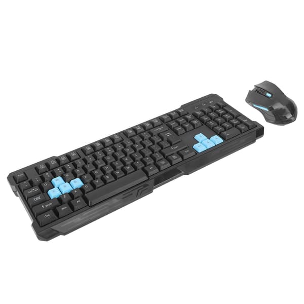 Trådløst tastatur og mus Combo Set 2.4G Multimedia USB-mottaker for stasjonær PC-spill