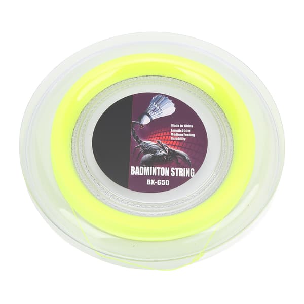 Badminton Racket String 0.72mm 200m Racket Wire Roll for Daily Amateur Training Fluorescent Yellow