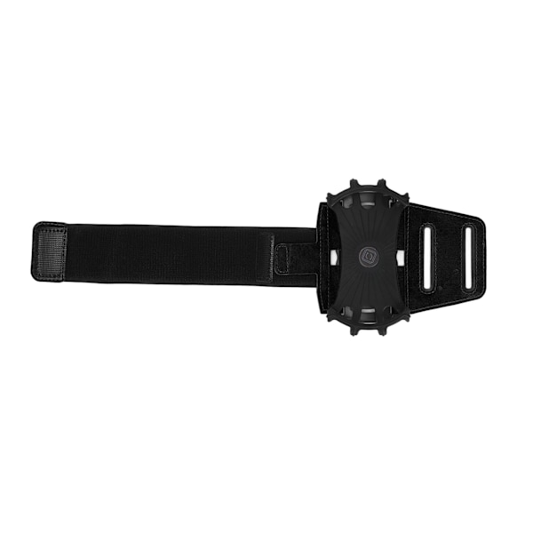 Mobiltelefonhållare för löpning Armband 360 Grader Rotera Smart Telefon Armband med Hörlurar Datakabel Lagringsskikt Elegant Svart Stor