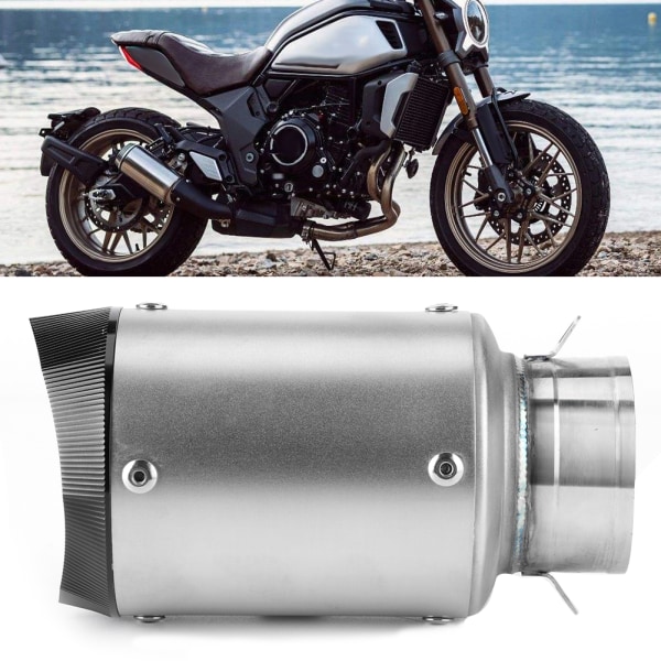 Universal Titanium Motorsykkel Eksosrør Tip 2.4in Racing Modifikasjon