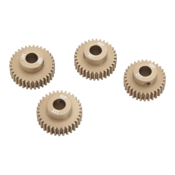 Sprocket Motor Gear 48DP 0.53M 1/10 5mm Aluminium Legering Motor Gear Sæt til Fjernstyret Modelbil 31T 32T 33T 34T