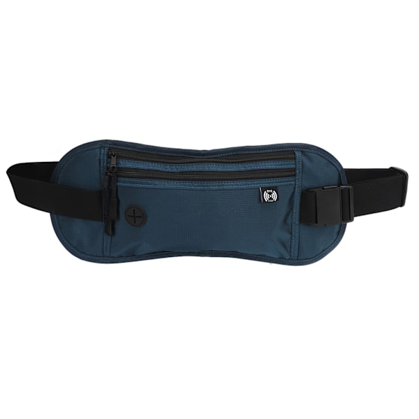 Sports Waist Bag Large Capacity Waterproof Breathable Outdoor Waist Pouch for Running Cycling Workout Dark Blue