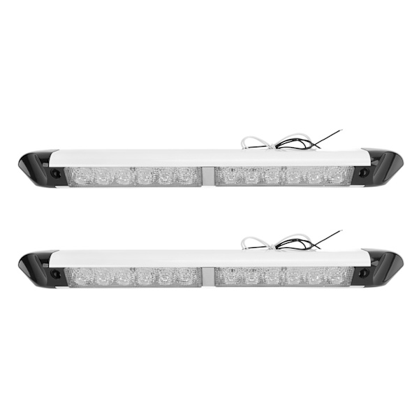 RV LED-markislampor - Energisparande exteriör Utility Light Strip Bar för lastbilar, husvagnar och släpvagnar (2 st)