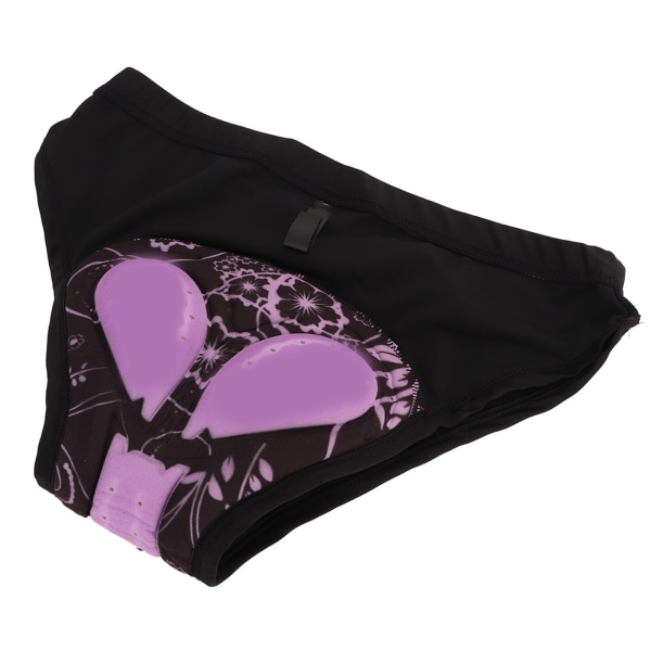 Andningsbara cykelunderkläder för kvinnor med 3D vadderade cykelshorts - snabbtorkande, stötdämpande (svart, XL)