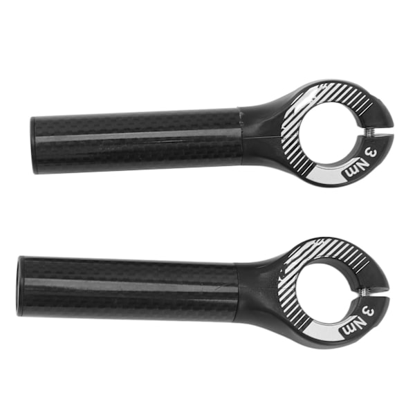 Styrgreb i kulfiber med stangender til 22,2 mm diameter mountainbike - sort