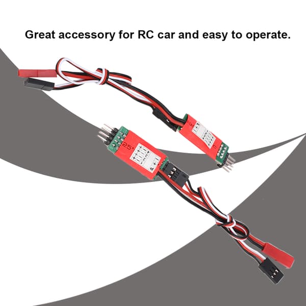 [SZ] Tredje Kanal Kontrol Switch MoSZager Kabel Model Bil Lys Controller til RC Model Bil Reservedele E Type Rød