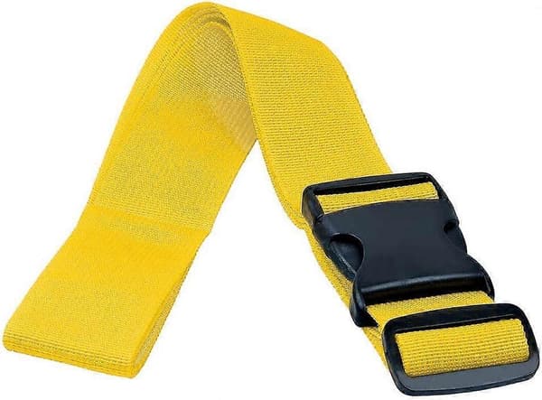 Bagagestropper til kufferter, 4-pak, gul