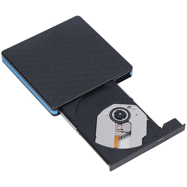 Ekstern DVD-stasjon med støtte for USB3.0, USB2.0, Type C, CD/DVD-brenning, Plug and Play, CD-brenner for bærbare og stasjonære PC-er