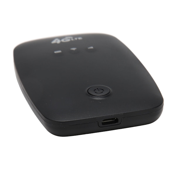 4G LTE Mobil WiFi Låst op 2100mAh Batteri Højhastigheds Bærbar Rejse Hotspot Mini Router med SIM-kortslot Sort EU-version