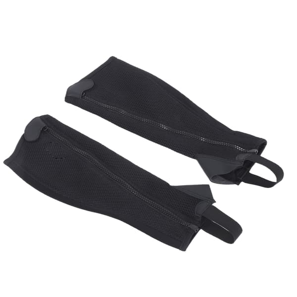 2 stk. Halve Chaps Sort Fleksibel Mesh Ridehalvchaps til Børn RidebeskyttelseCS