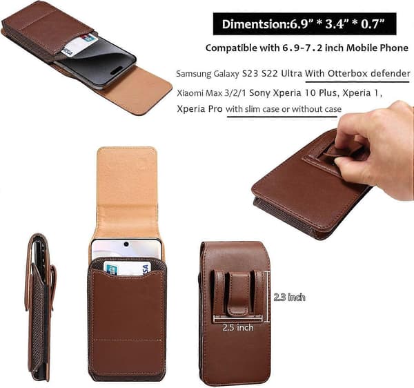 Leather Case for Xiaomi Max 2 3 Redmi 12, Simple Card Holder Protective Shell, Slim Fit, Durable Material, Mobile Phone Accessories
