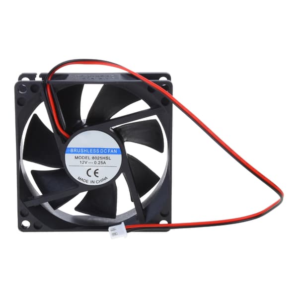 8025 til DC 12V 2-benet køleventilator 80mm lydløs CPU-ventilator til DC børsteløs med 20cm[SZ]
