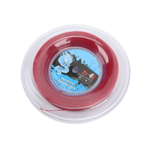 Tennis Racket String 1.3mm 200m Racket String Reel for Daily Training for Amateurs Red