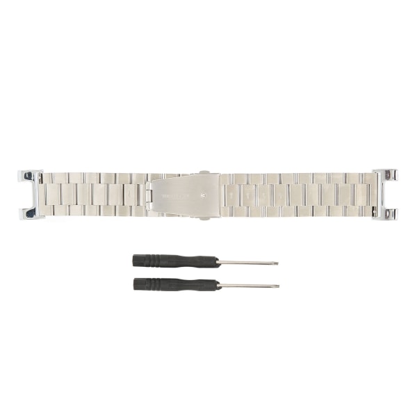 Metallbånd som er kompatibelt med Amazfit TRex Smartwatch erstatnings armbånd med stålrem (sølv)