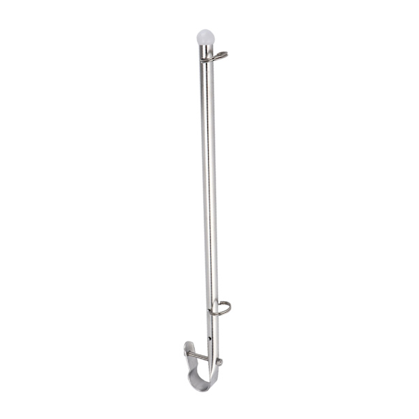 Bådflagstang i rustfrit stål - 40 cm/15,7 tommer, jernbanebeslag, skibsyacht