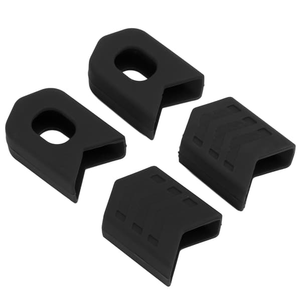 4pcs Crank Boots Durable Portable Effective Protective Compact Stable Lightweight Replaceable Lightweight Bicycle Parts Black