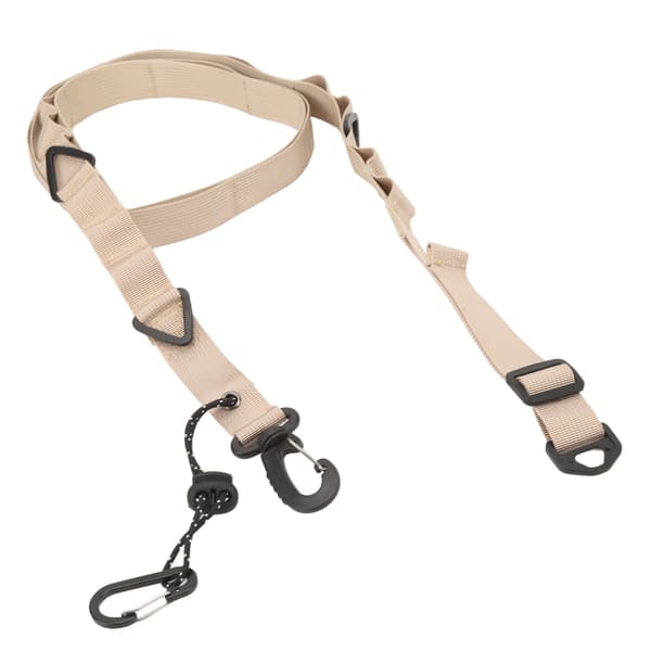 Camping Oppbevaringsstropp Multifunksjonell Sklisikker Nylon Skulderstropp med Trekantet Ring for Campingtilbehør Khaki