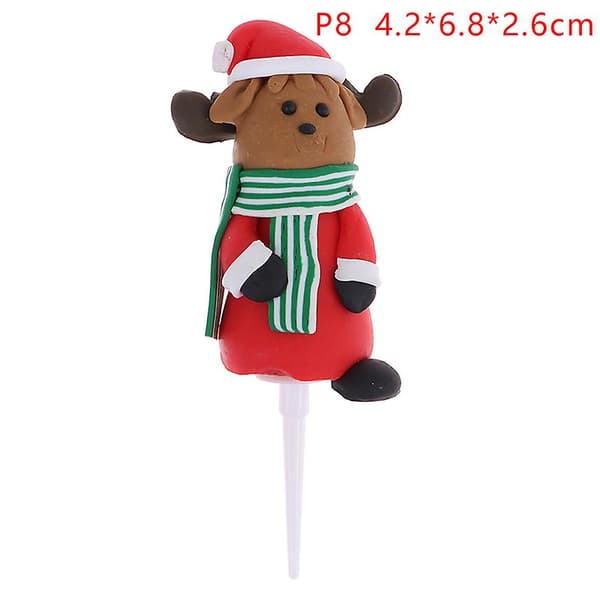 1 stk julekake-plug-in barn kake myk keramikk kake-plug-in dekorasjon P8