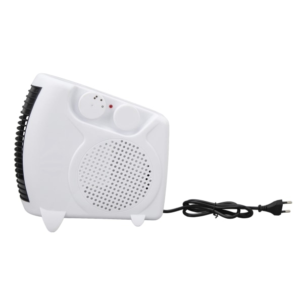 Mini Bærbar Elektrisk Romvarmer Justerbar Temperatur for Hjemmet Skrivebord - Rask Oppvarming, EU-kontakt 220V