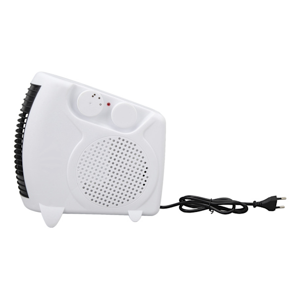 Mini Bærbar Elektrisk Varmeovn Justerbar Temperatur til Hjemmet Skrivebord - Hurtig Opvarmning, EU-stik 220V
