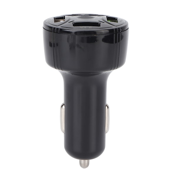 Billadapter 1 inn 4 USB ut QC3.0 Brannhemmende Flere Beskyttelsesfunksjoner Plug and Play Universal 12‑32V Svart