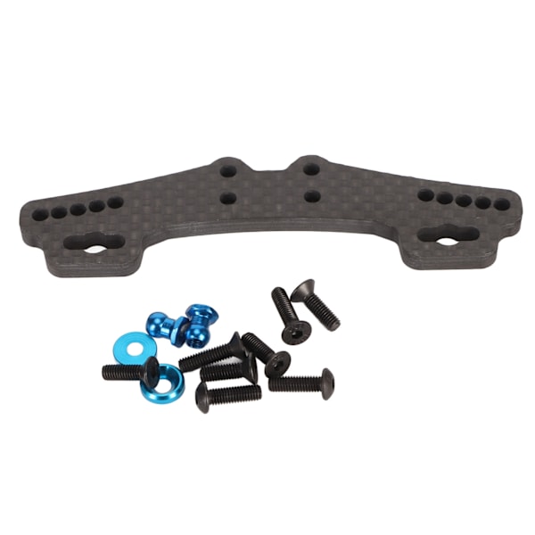 Kolfiber RC bil bakre stötdämparfäste för TAMIYA 1/10 XV01 - Svart